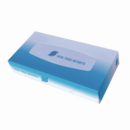 Gen Facial Tissue, 2-Ply, Flat Box, White, 100 Sheets/Box, 30 PK GEN6501